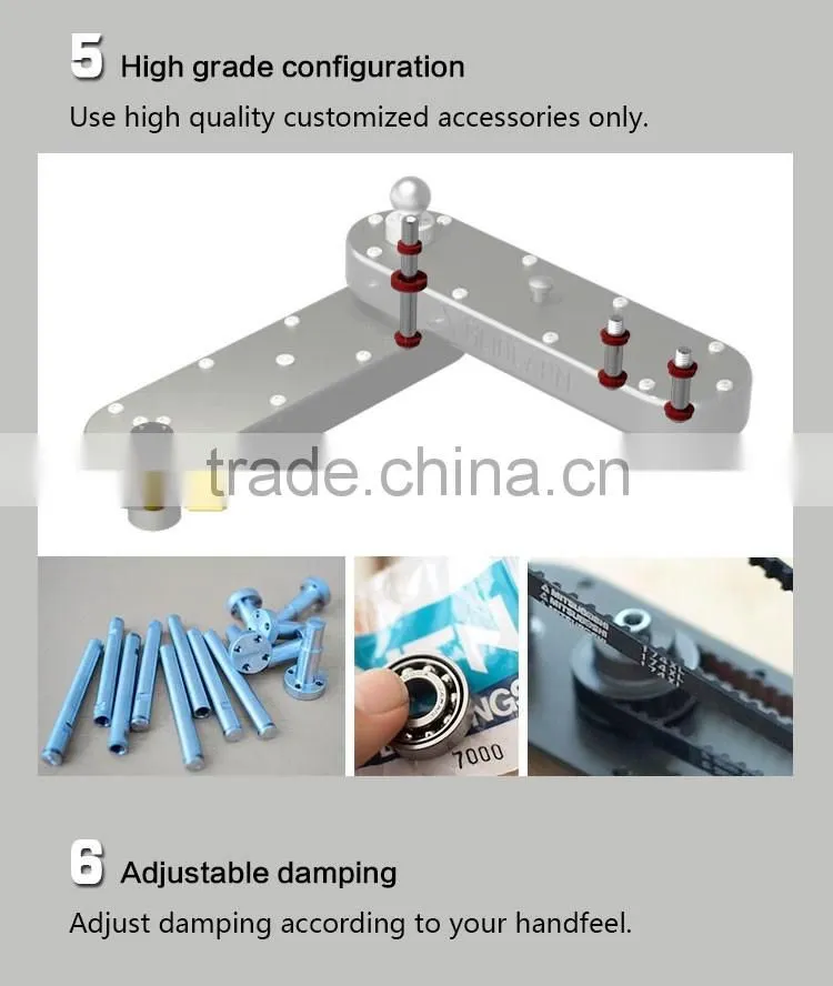 China factory produce cnc machining mini aluminum video camera slider