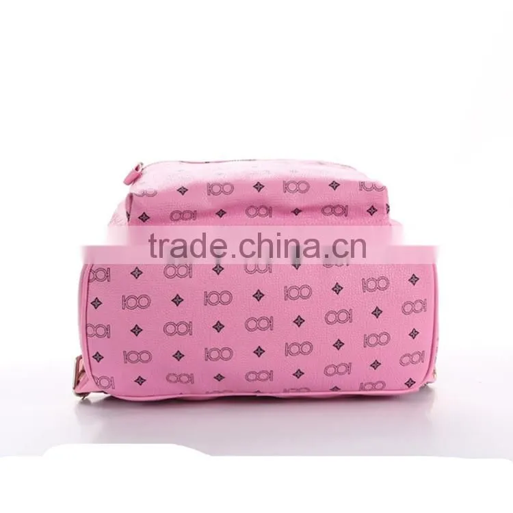 Factory Direct Sale Custom women Washed PU Leather school bag Vintage Washed Backpack
