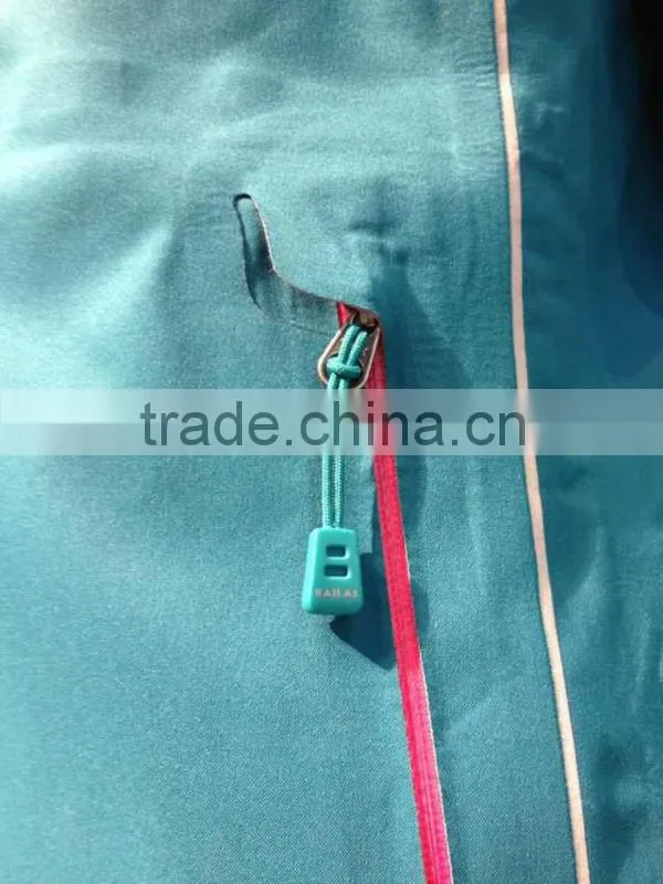 special design elastic pvc sky-blue zipper slidesrs for sports garment