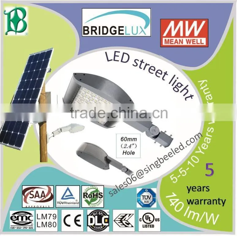 5year warranty,LED street light 40w-300w with UL/DLC/ENEC/CB/LM79/EMC/TUV/CE/ROHS
