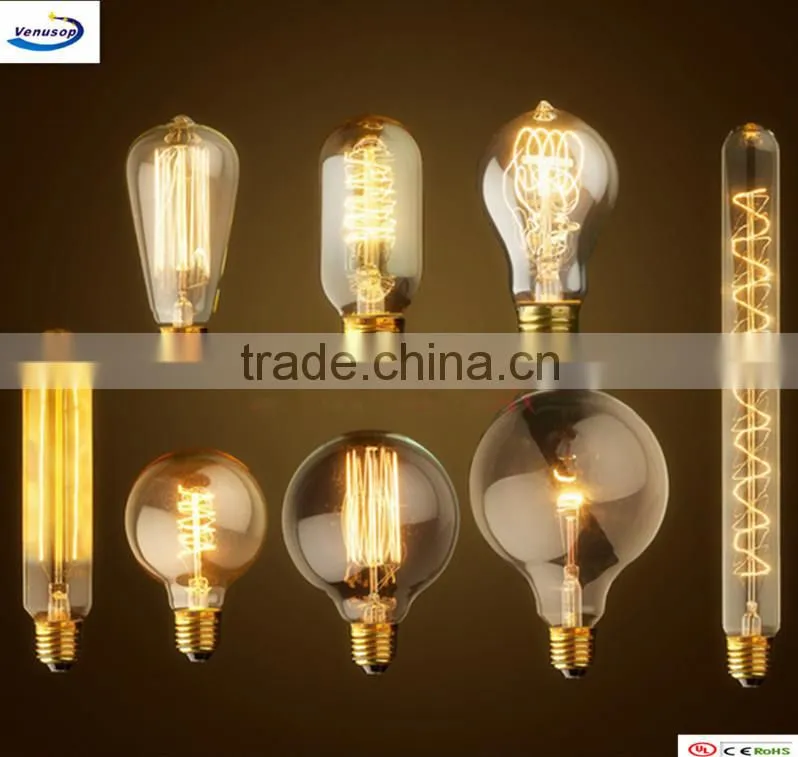 Edison bulb lighting brass base E27