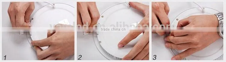 Aluminum Surface Mounted 10W LED Panel Light Embedded anti-dazzle round slim led panel light