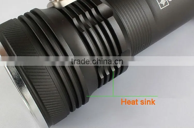 GOREAD Y77 High bright black aluminum rechargeable LED R5 flashlight 3 mode 3W search products
