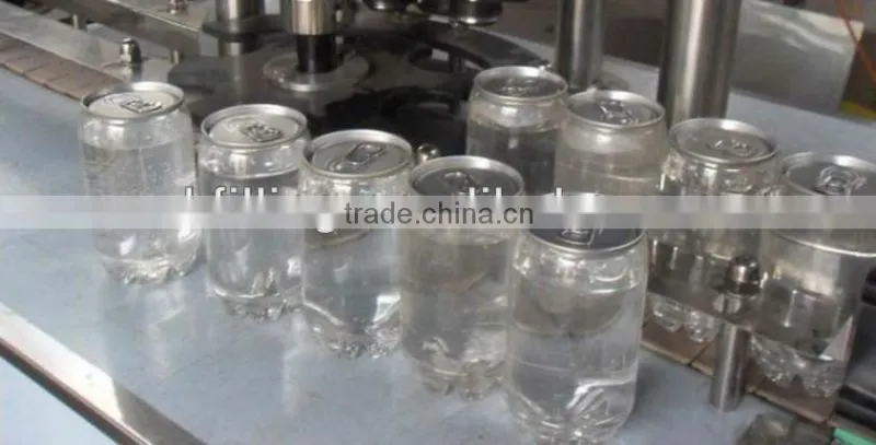 PET Pop-top Can Filling Machinery for carbonated drinkings