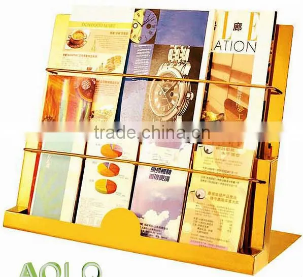 collapsiable information rack/ magzine display rack/ brochure holder