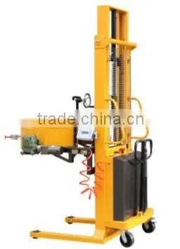 Spring discount cheap semi electric Hydraulic oil drum stacker