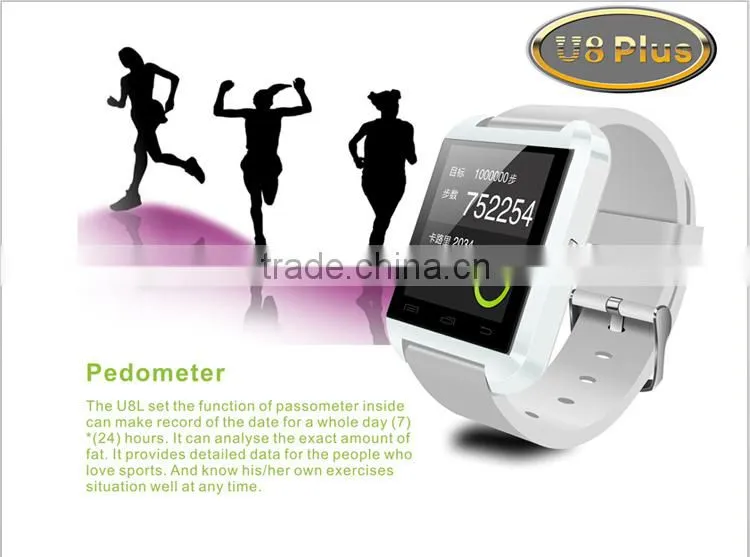 Original! For samsung galaxy gear smart watch bluetooth U watch U8 smart watch