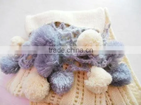 fashion acrylic knitted jacquard scarf