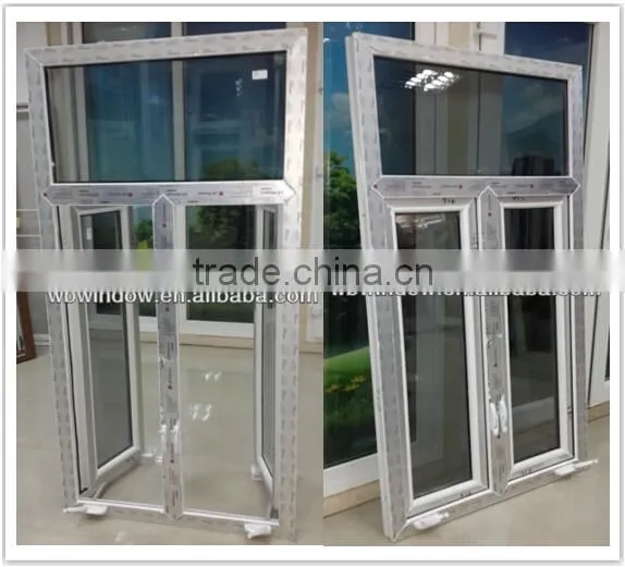 upvc hand crank window, European style upvc crank open window