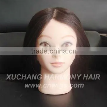 Male/Female human hair training head/natural hair training mannequins head