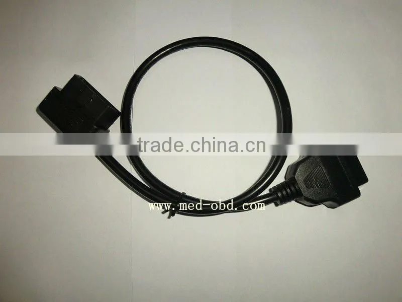 Obd2 cable 90 degree male to female cable J1962m to J1962F 60cm long