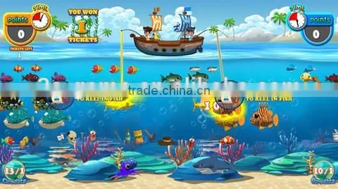 Arcade Redemption Kid PIRATE HOOK Fishing Game Machine