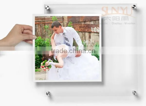 Customized Wedding Photo Frame Plastic or Acrylic