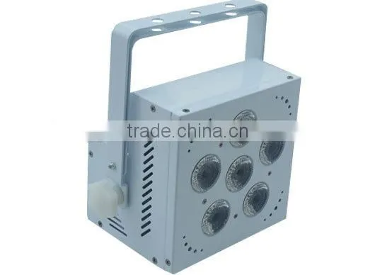 6X15W 5 IN 1 Battery power flat led par can