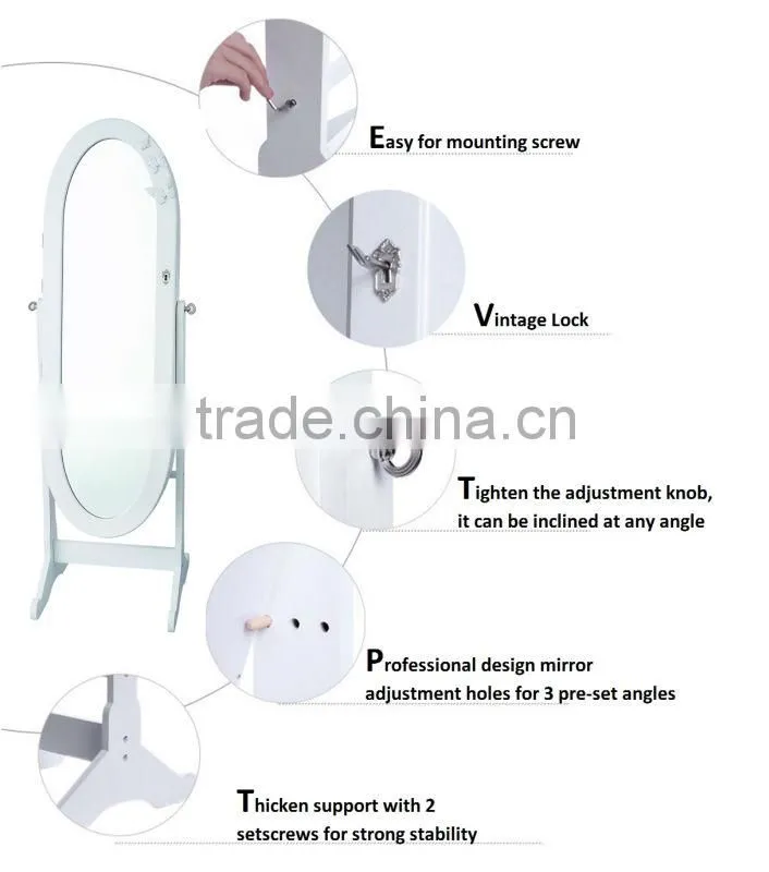Jewelry Mirror Cabinet, storage furniture, bedroom cabinet