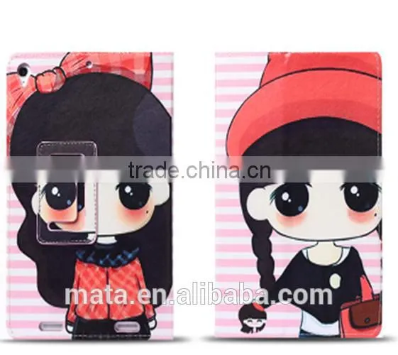 Wholesale Painting Cartoon Leather Cover Case For Ipad