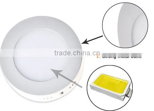 flat led ceiling panel light,round and square