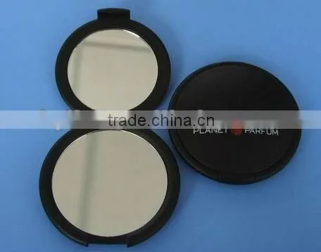 plastic two side makeup mirror with round shape