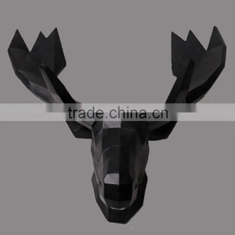 White polyresin deer head wall decoration