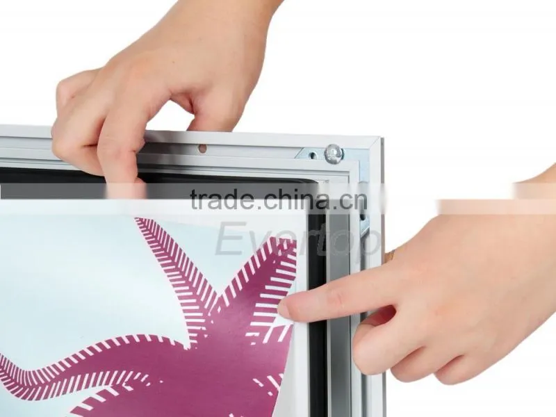 Waterproof aluminium poster Lockable sign frame