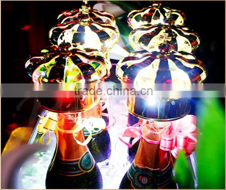 Nightclub Led flashing champagne bottle crown cap