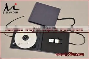 Wedding Leather Fabric Linen USB box