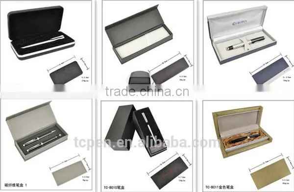 wedding favors black pen with letter remember gift metal pen with leather box