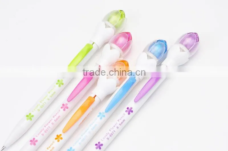 flower mechanical pencil,promotional pencil