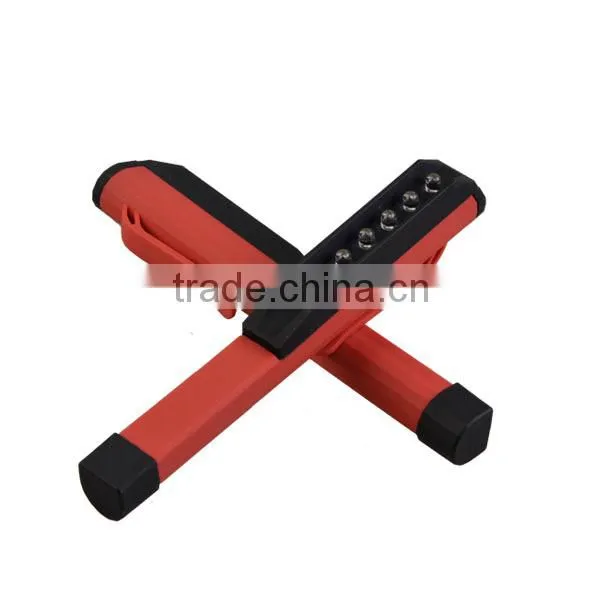 ABS Body Mini 6 LED Pocket Clip Pen Light