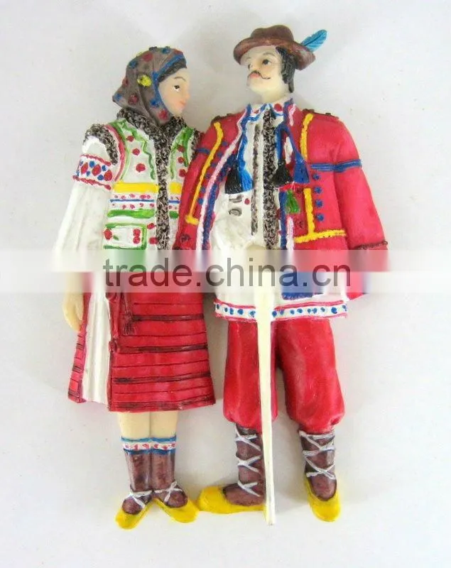 Polyresin People Fridge Magnet For House Decoration