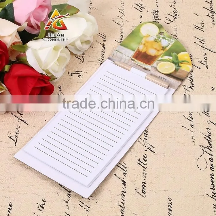 printed note pad magnet
