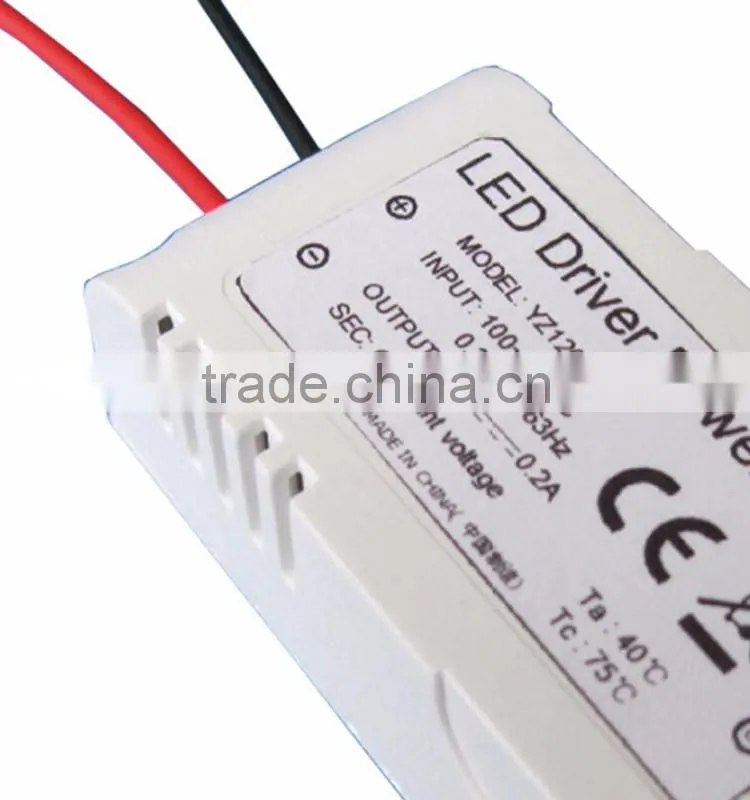 2.4W 12V Dali LED Light Buld Driver 200mh Constant Voltage Power Supply Switch Air Cooling AC Adapter