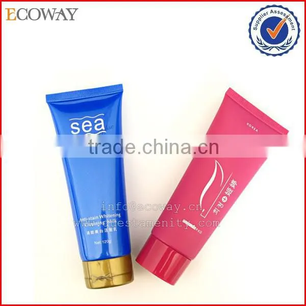 Luxury colored screw cap or flip cap tube with custom logo print
