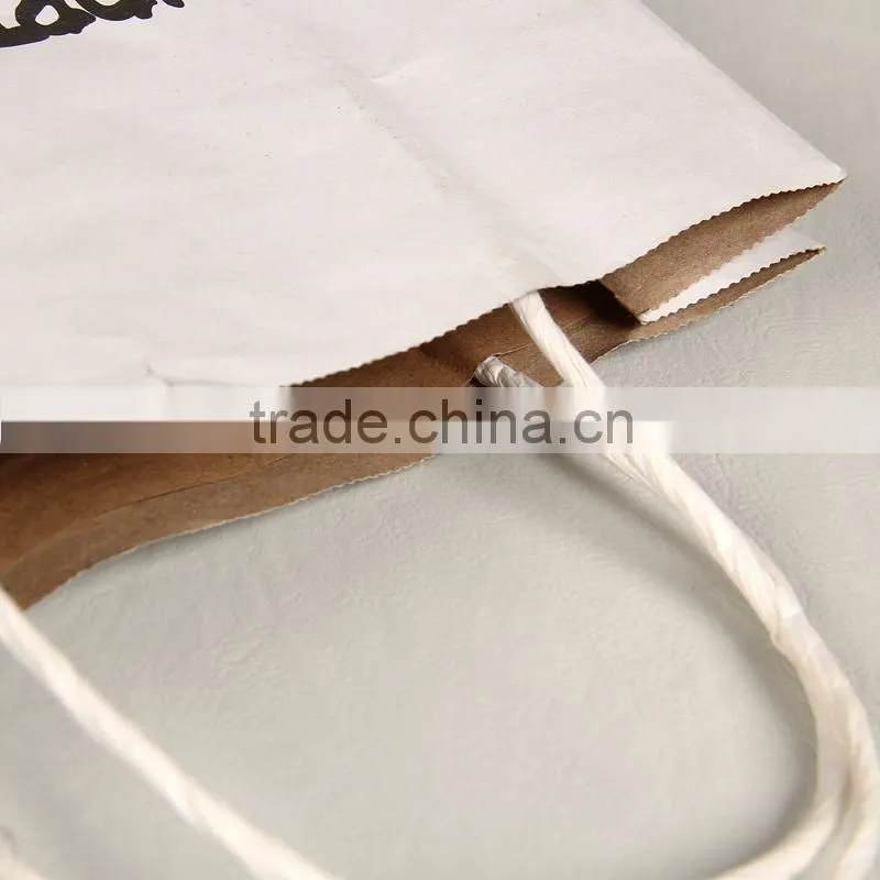 Custom scarf paper packaging bags with Twisted rope craft paper bag for clothing paper bag for gloves