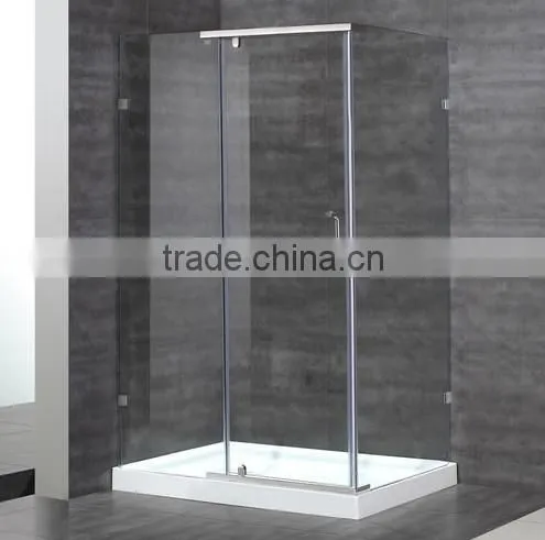 2015 new fasion fold toughened glass shower cabin