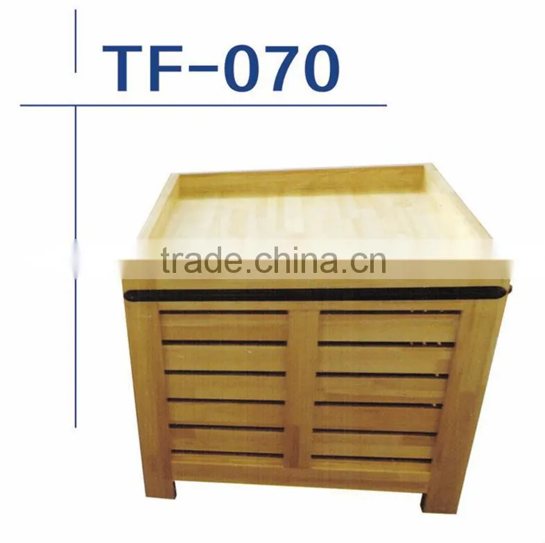 Wooden ricer box with diversified in supermarket