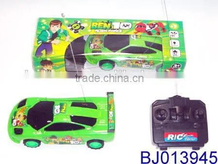 cheap 4ch rc car toy for kids small green ben 10 plastic remote control car