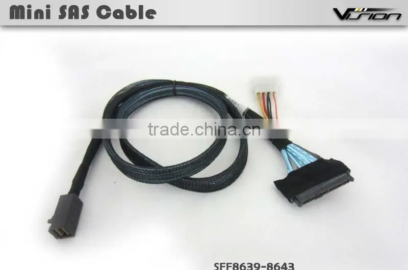 1m Mini SAS SFF-8639 68P to SFF-8643 36P Straight Cable