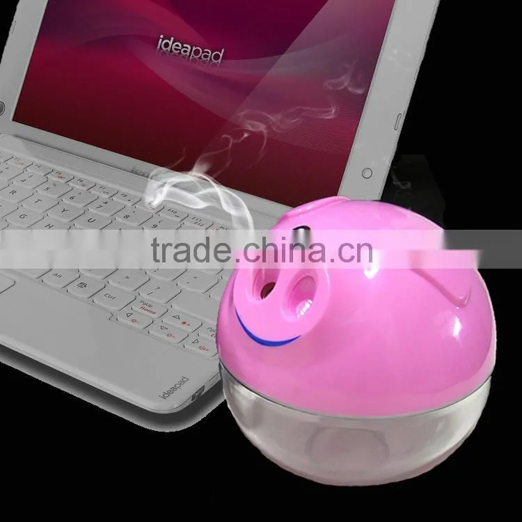 Air Humidifier, lovely Pig shape Mini USB Humidifier USB Mini Humidifier USB Desktop Air Humidifier