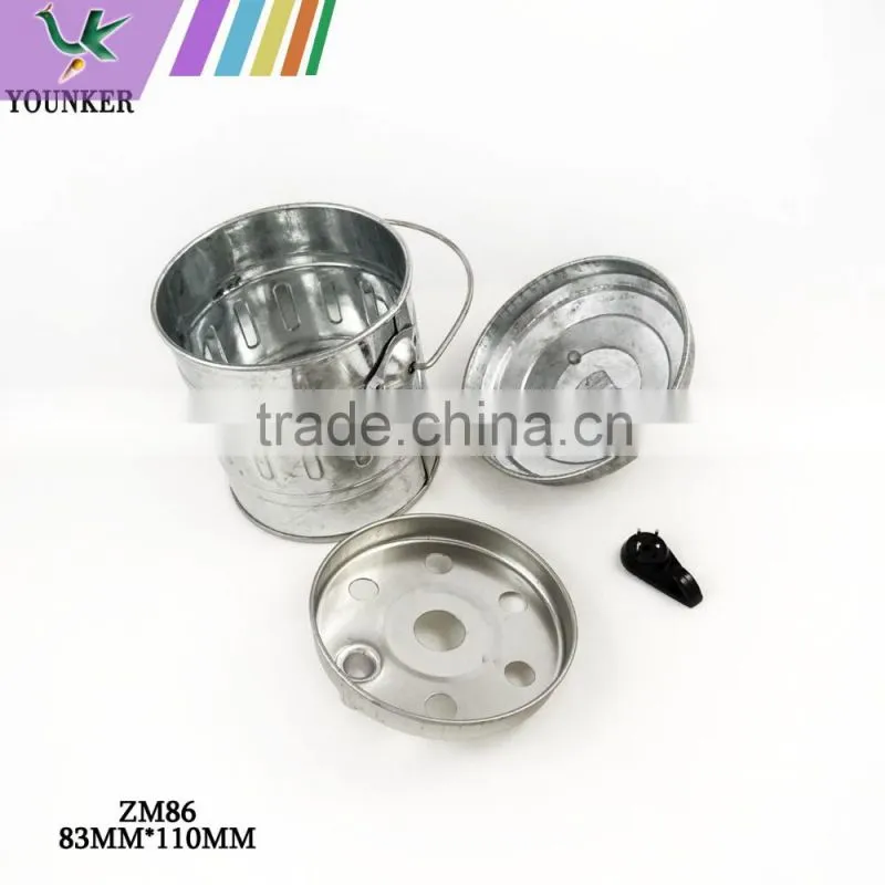 Decorative Galvanized Tinplate Metal Ashtray Bucket