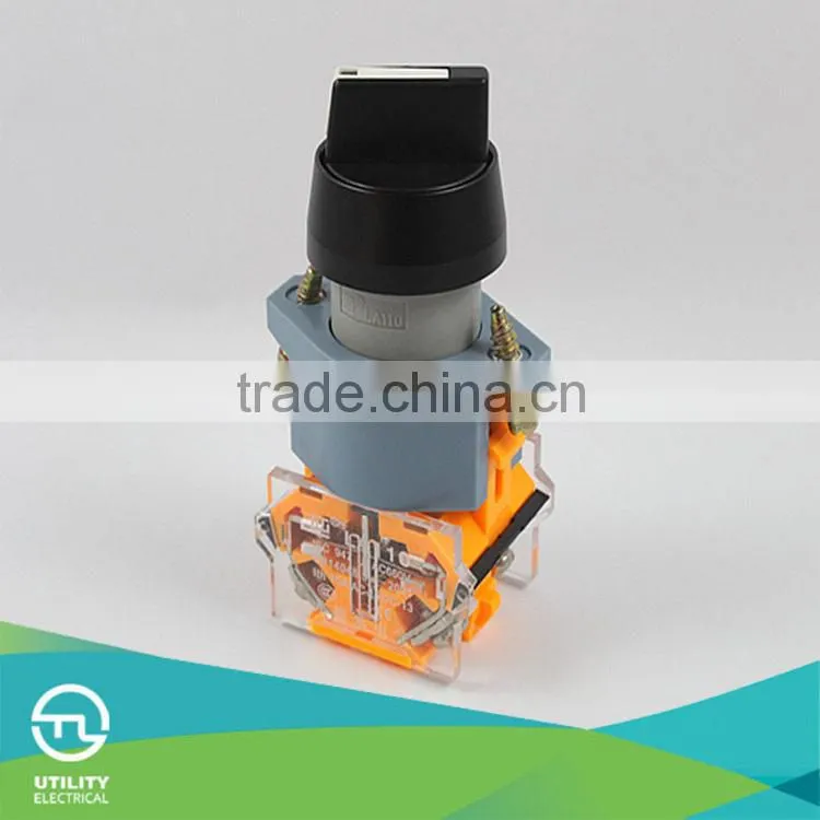 Self-locking and self-reset type Short handle turn button manufacturer CE RoHS