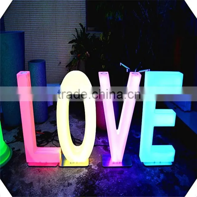 good quality brightness advertising led letter light, changeable led letter sign