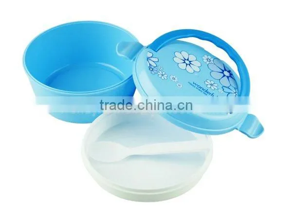 plastic lunch box (doule layer) new item