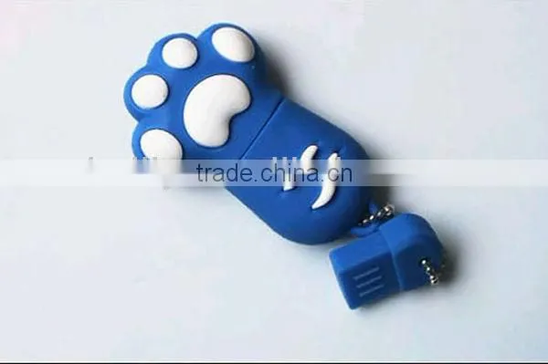 The funny 3D mini cats claws style silicone usb cover