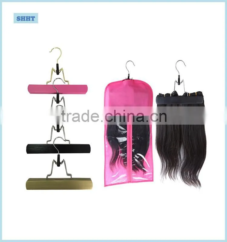 hot sale custom hair extension box and bag and hanger matched