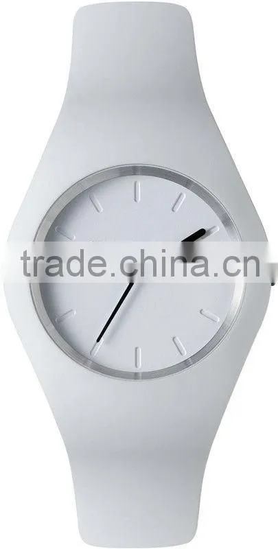 Quartz Icetype Steel back japan movement Silicone watch, Western wrist watches