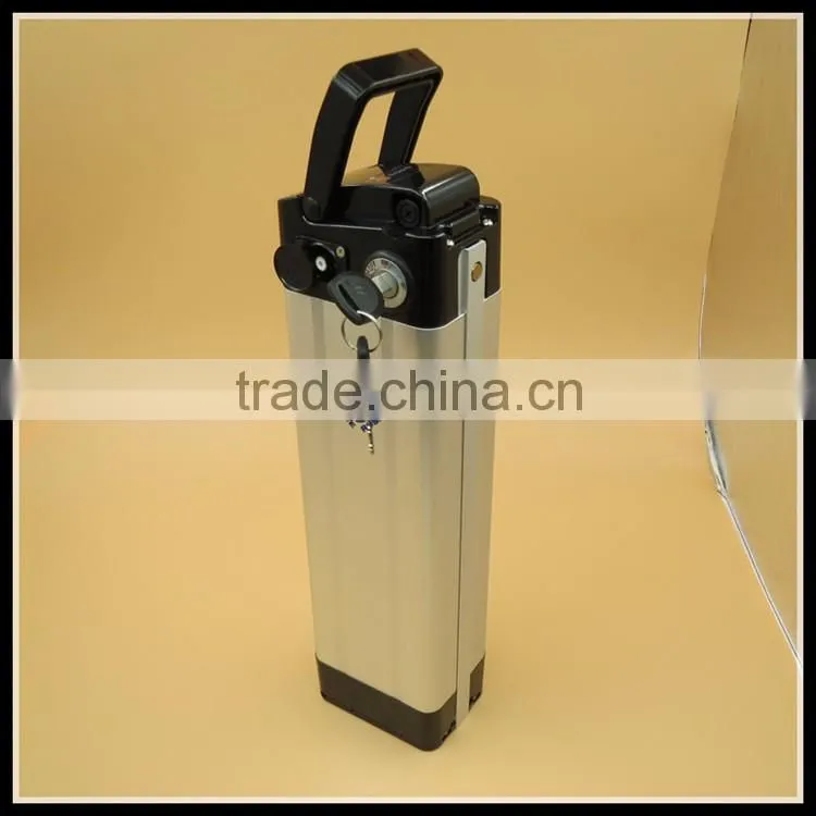 E-bike portable battery pack 36V 10Ah Silver fish type lithium battery
