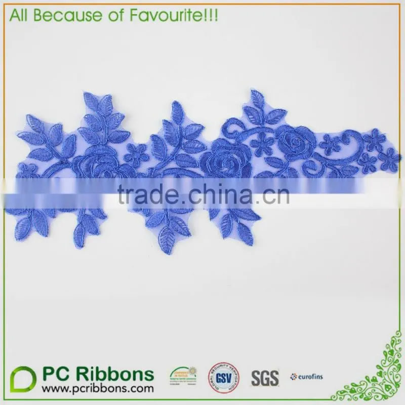 35cm length blue lace trimming sets for garment