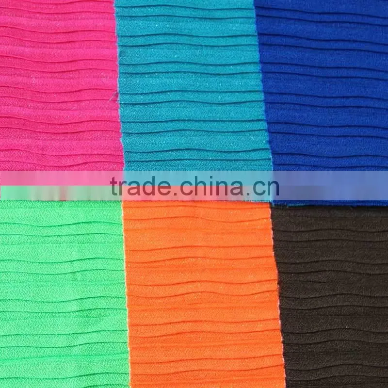 Home textile colourful shoes materials with wave from China factory