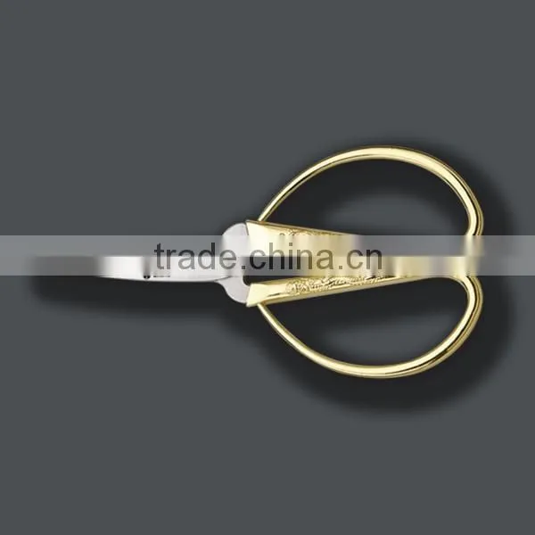 Gold plated and powder coating tailor scissor